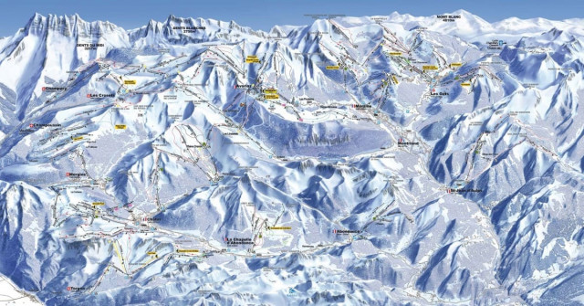Plan des pistes Portes du Soleil